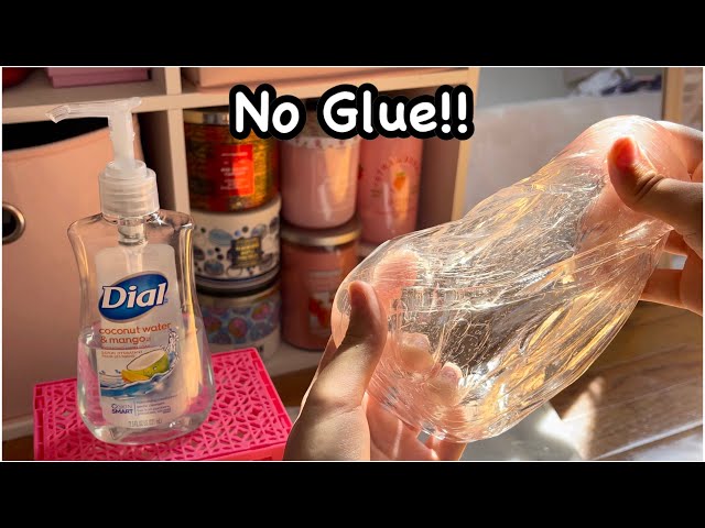 1 INGREDIENT No Glue CLEAR SLIME RECIPE!! 🫧🤍🫧 NO GLUE SOAP SLIME RECIPE!!
