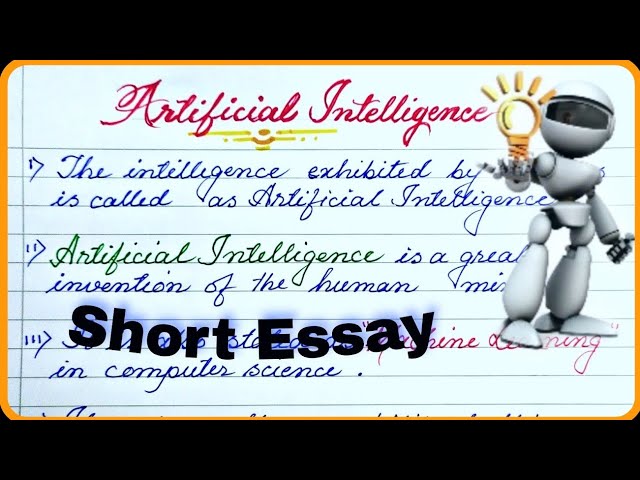 10 Lines Essay on Artificial Intelligence in English | Short Essay on AI for Students/ AI importance