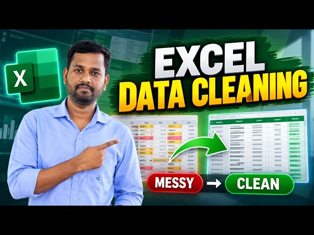 Excel Data Cleaning Tutorial | Clean Messy Data Like a Data Analyst