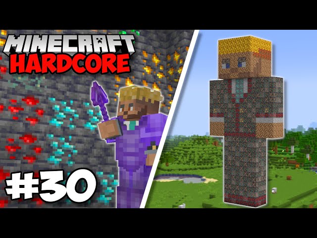 I Built A GIANT ORE STATUE Of ME in Minecraft Hardcore (#30)