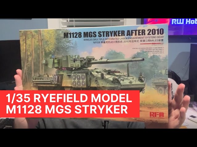 1/35 RFM M1128 MGS Stryker model kit: A look inside the box