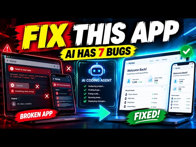 I Gave an AI Coding Agent a Broken App  Could It Fix Everything?