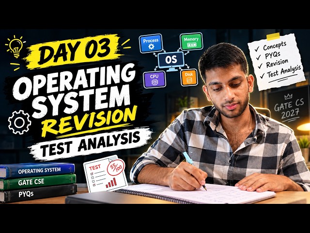 Day 3/100 of 2nd Drop | OS Memory and Test Analysis | Study Vlog | My Gate 2027 Journey