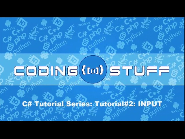 How to Code on C# Tutorials for beginners in Hindi / Urdu - Tutorial 2 - INPUTS