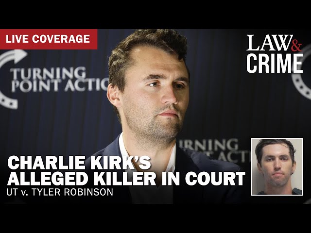 LIVE: Charlie Kirk’s Alleged Killer in Court – UT v. Tyler Robinson