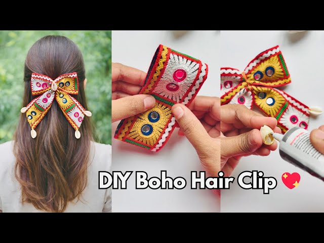 DIY Boho Hair Clip | Easy Handmade Hair Accessory at Home | 