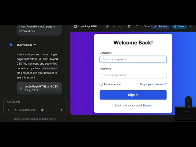 Creating a Stunning Login Page with AI | HTML CSS Tutorial