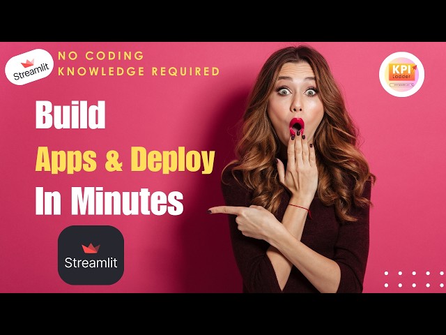 Build & Deploy an AI-powered Streamlit Dashboard in Minutes