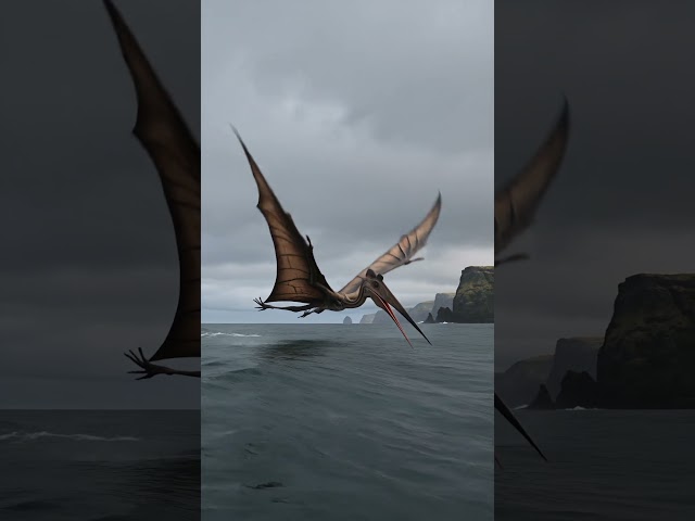 I would be terrified to see this scene of Pterodactyl hunting