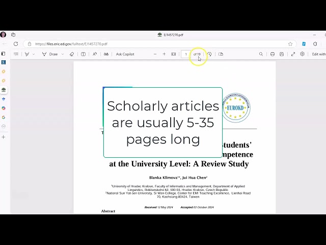 How to identify a scholarly journal article