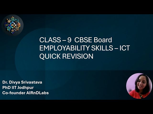 Class 9 ICT Skills-I | ICT, Mobile Devices & Digital Tools | Cheat sheet | CBSE AI