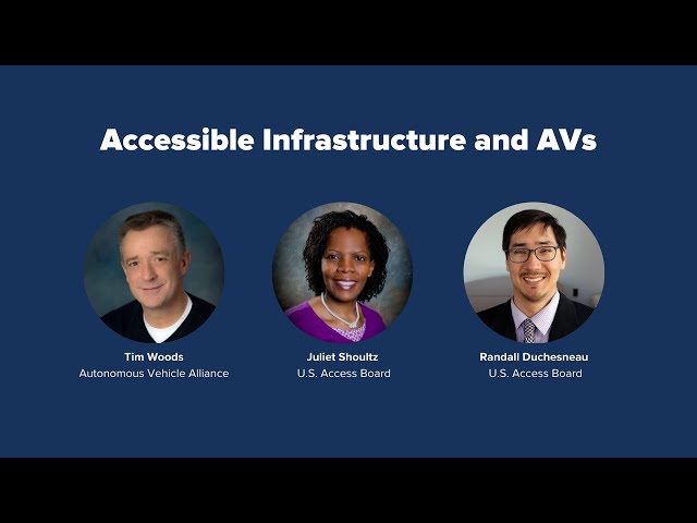 PAVE's Virtual Panel “Accessible Infrastructure and AVs” - Full Recording