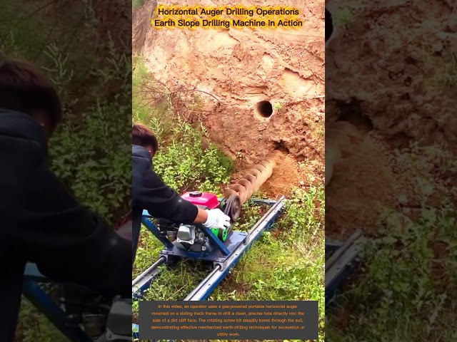 How This Portable Horizontal Auger Bores Perfect Holes Into Cliffs