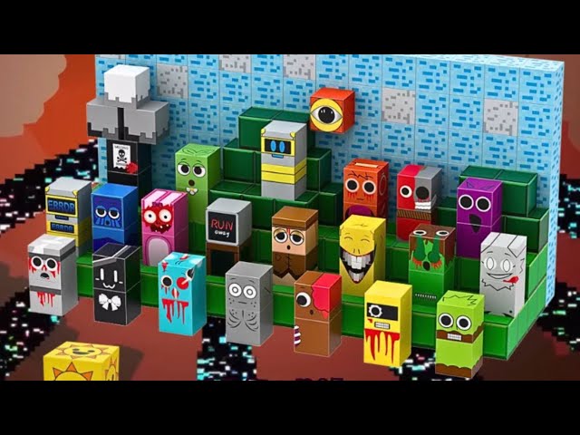 Sprunki minecraft Magnetic Cubes Full Set Sprunki unboxing Build with Satisfying ASMR 節奏盒子