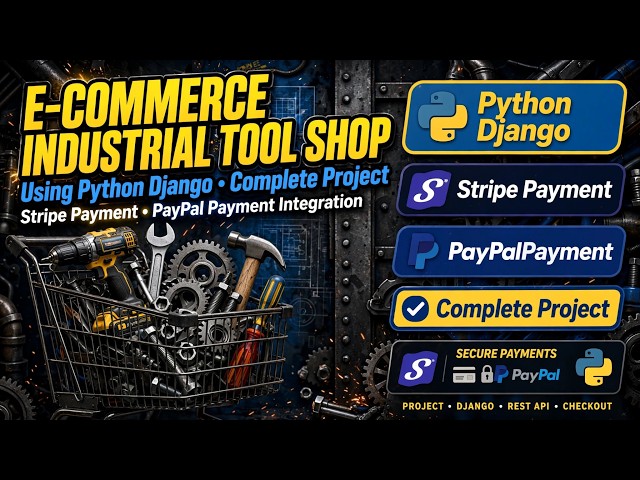 E-Commerce Industrial Tool Shop Using Python Django Complete Project