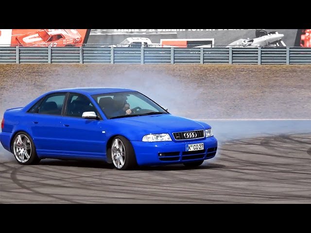 Getting the S4 Sideways on the Skidpad at the M1 Concourse...