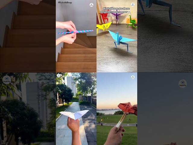 How To Make 4 Amazing Paper Crafts 😱✈️ #shortsfeed #shorts #trending