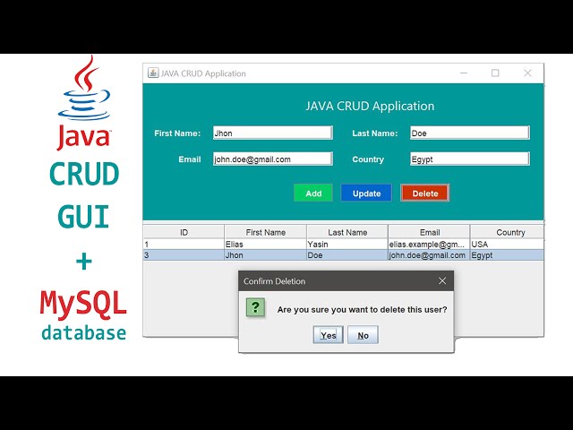 Java CRUD GUI Application with MySQL | Full Project Tutorial using NetBeans and XAMPP