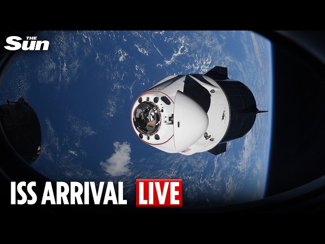 LIVE: Nasa astronauts arrive at the International Space Station
