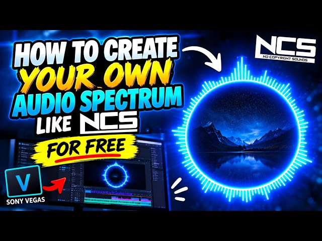 How To Create Your Own Audio Spectrum Like NCS for Free Using Sony Vegas Pro