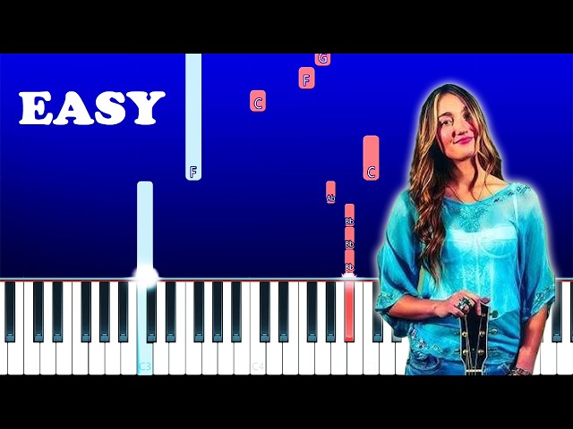 Alyssa Grace - bloodstream (EASY Piano Tutorial) (White Keys)