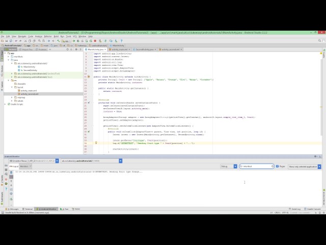Android Development Tutorials #6 - Passing Activity Data (Intents & Results)