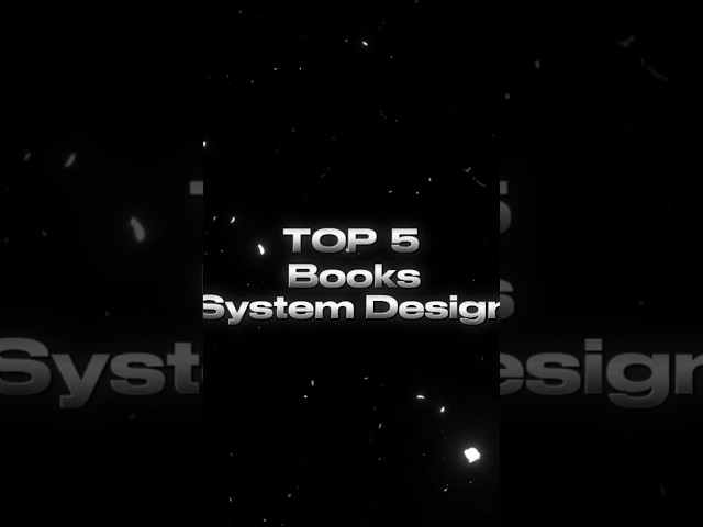 Top 5 System Design Books #programming #softwarearchitect #coding