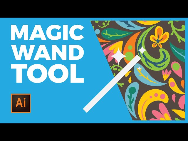 How to use THE MAGIC WAND TOOL in Adobe Illustrator