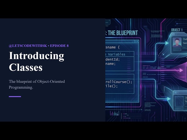 Java Tutorial EP8 | Introducing Classes | Java Classes