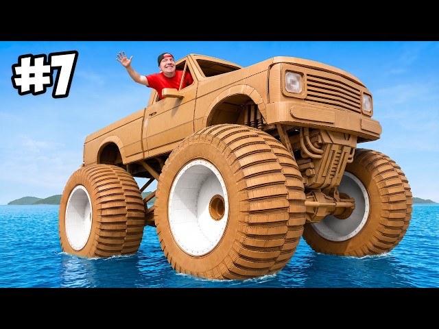 Surviving 7 EXTREME Cardboard Builds!