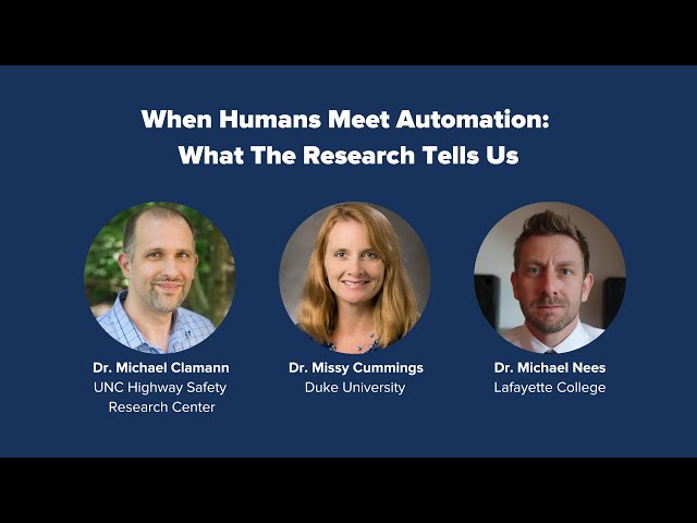 PAVE's Virtual Panel "When Humans Meet Automation: What the Research Tells Us" - Full Recording