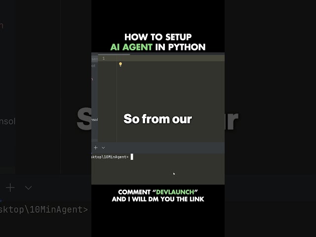 How to set up an AI agent in Python.