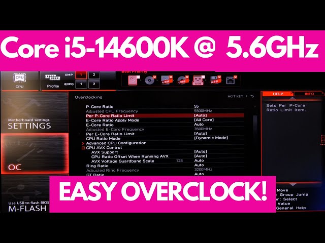 How to overclock Intel's awesome Corei5-14600K to 5.6GHz!