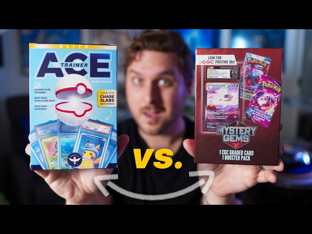 Mystery Gems Box VS. Ace Trainer: Slab Packs (Opening Graded Card Pokémon Packs)