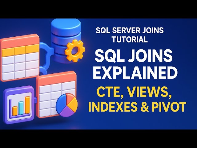 SQL Server Joins Explained + CTE, Views, Indexes & Pivot in One Tutorial @JangiTech#SQLServer #join