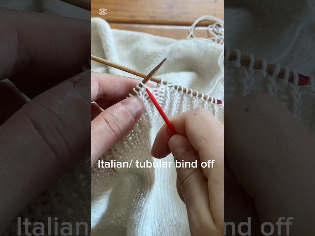 Italian bind off technique