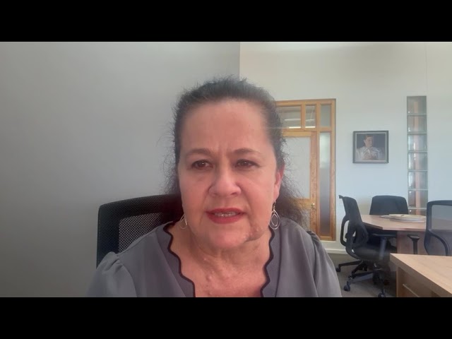 UFS spokesperson, Lacea Loader giving update on recent student protests at various campuses.
