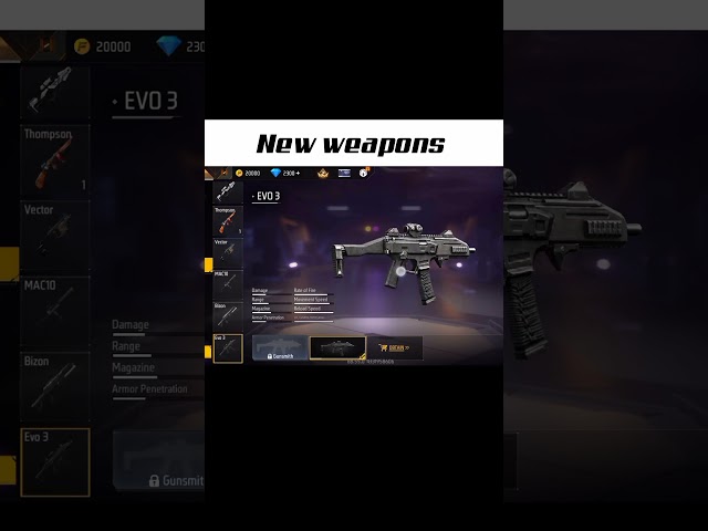 free fire upcoming weapons | free fire advance server | ob55 | Zomjo Gaming | #zomjo #ffmax