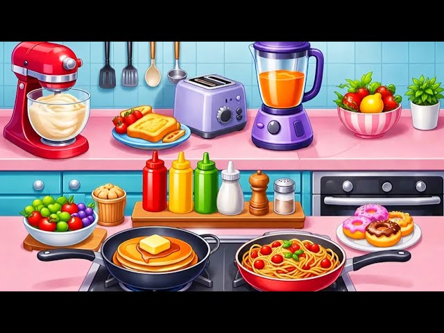 🍔 Kitchen Set Cooking Challenge | Satisfying DIY Food Maker Game 3D Android Gameplay #4