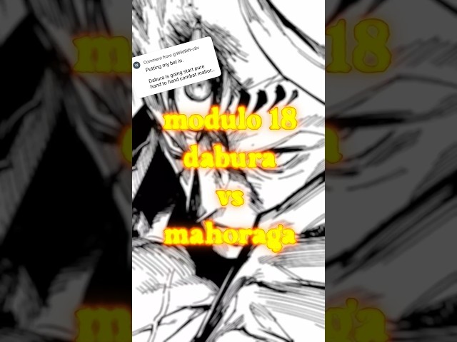 How can Dabura Beat Mahoraga Now???