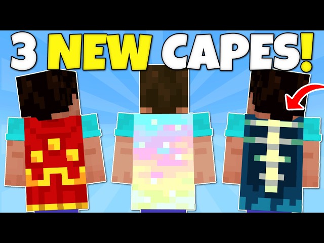 3 NEW MINECRAFT CAPES! How to redeem for Bedrock & Java Tutorial! Aurora Cape, Hero & Twisted Capes!