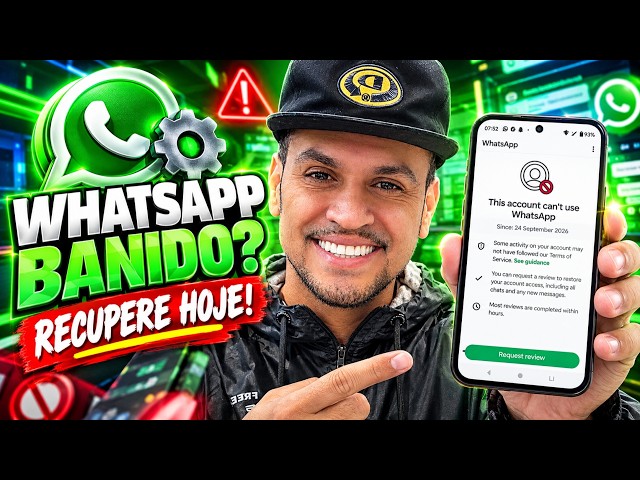 WHATSAPP BANIDO? Aprenda Como RECUPERAR Sua Conta Rápido! (Passo a Passo 2026)