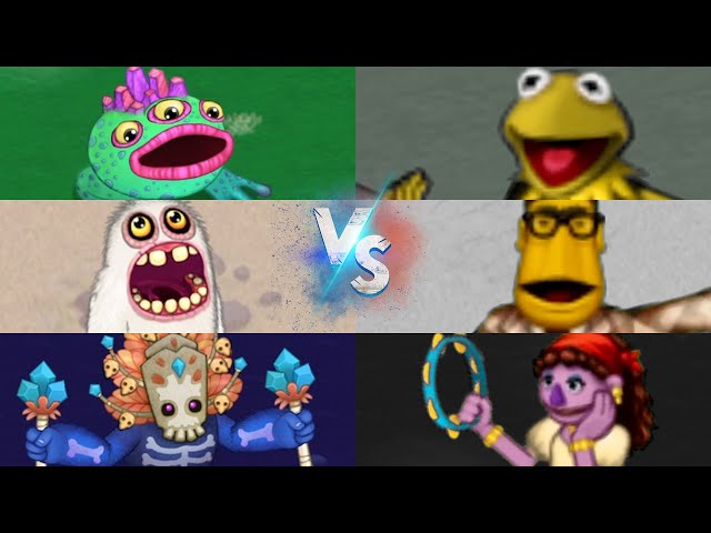 Monsters and Muppets Comparison #4 - Similar Sounds | My Singing Monsters and My Muppets Show
