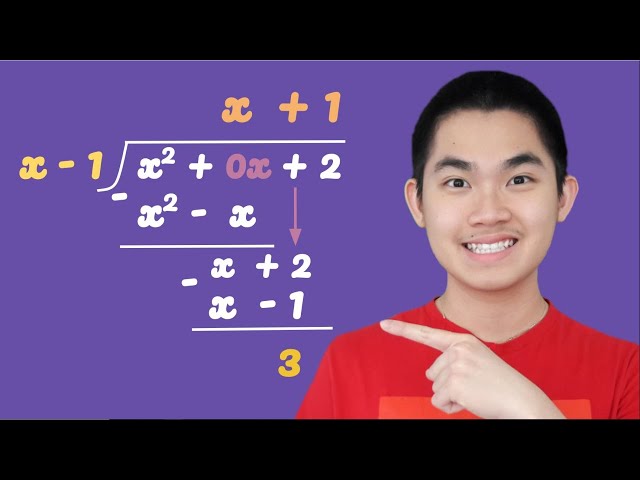 Long Division With Polynomials - The Easy Way!