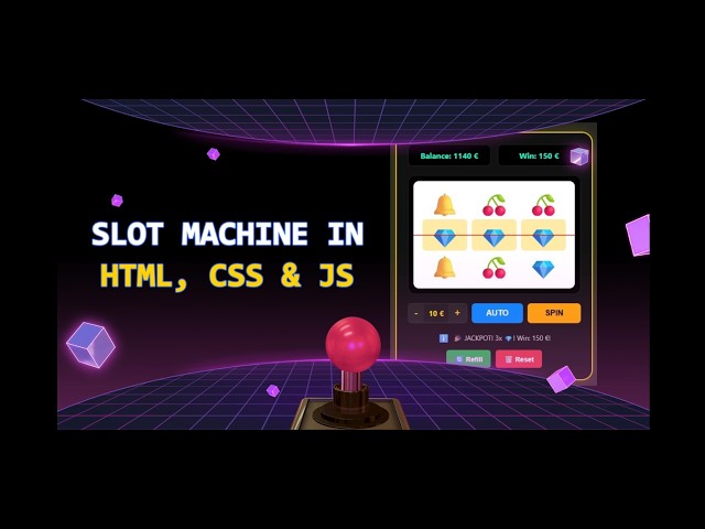 How to Code a Slot Machine | HTML, CSS & JS Tutorial (+ WordPress & Mobile)