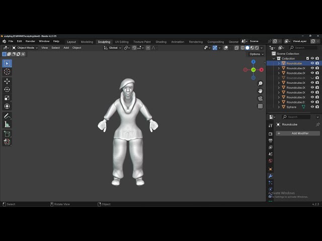 Blender Sculpting Timelapse |Sculpt with me