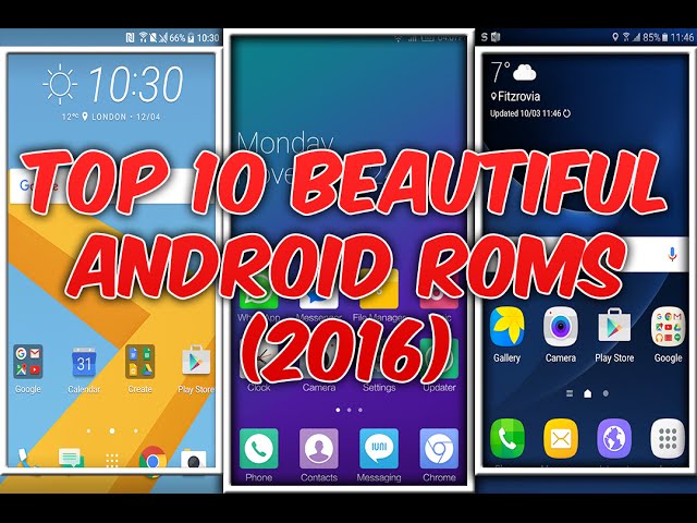 10 most beautiful Android ROMs with the best UI (2016)
