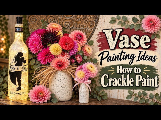 Vase Painting - How to Crackle Paint