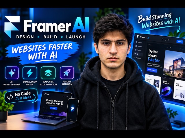 Framer AI Tutorial | Create a Professional Website with AI in Minutes 🚀 | Complete Beginner Guide