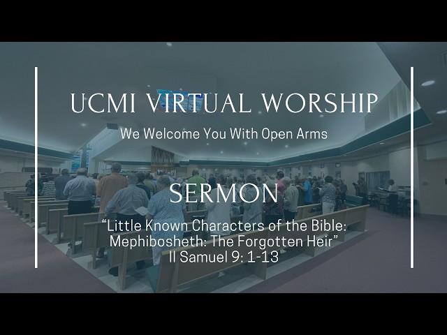 September 27th: Little Known Characters of the Bible: Mephibosheth: The Forgotten Heir